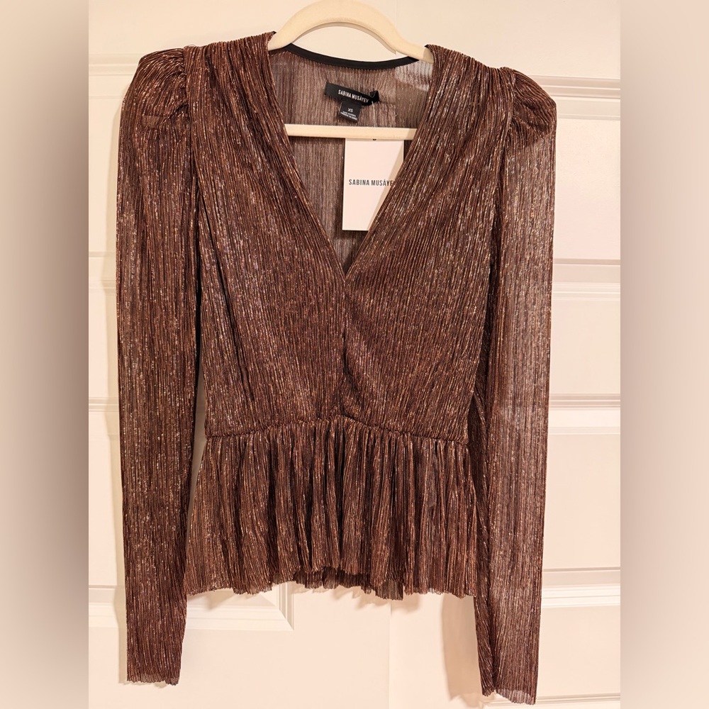 Sabina Musayev Vneck Blouse